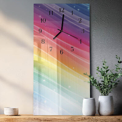 Verticale orologio con stampa Arcobaleno