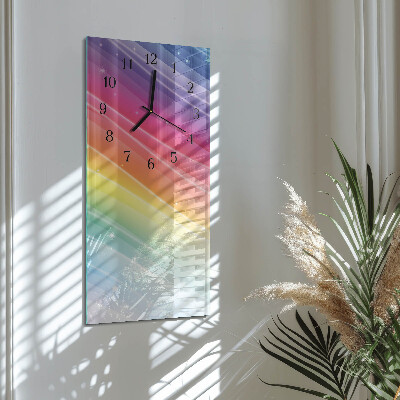 Verticale orologio con stampa Arcobaleno