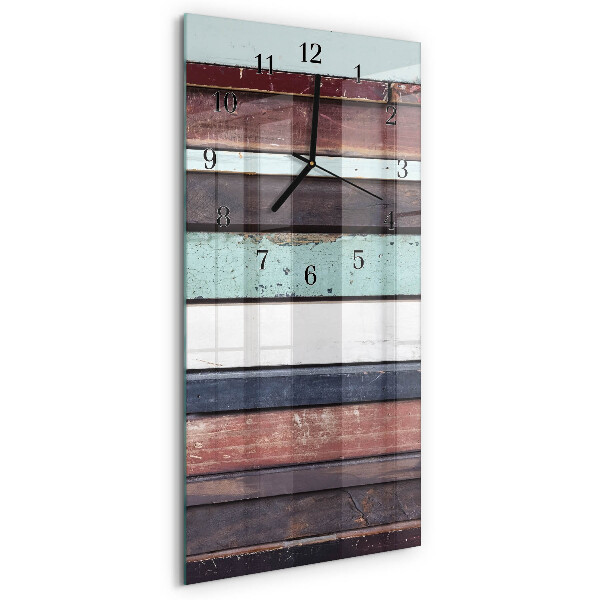 Verticale orologio con stampa Pattuglia di legno