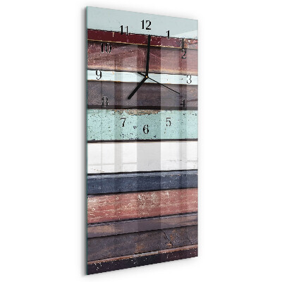 Verticale orologio con stampa Pattuglia di legno