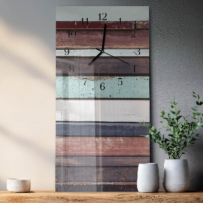 Verticale orologio con stampa Pattuglia di legno