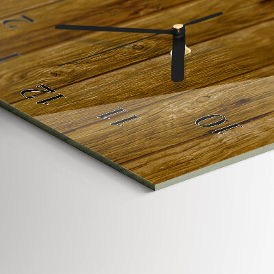 Orologio verticale in vetro Tavolo in legno