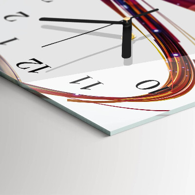 Orologio verticale in vetro Spirale