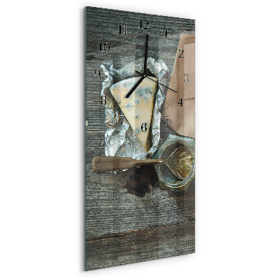 Verticale orologio da parete Formaggio