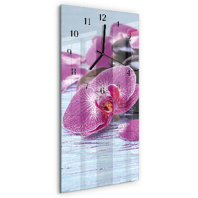 Verticale orologio da parete Un'idea per le orchidee
