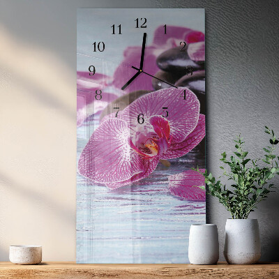 Verticale orologio da parete Un'idea per le orchidee