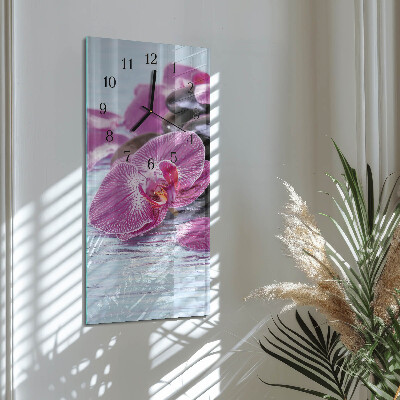 Verticale orologio da parete Un'idea per le orchidee