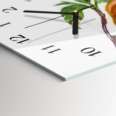 Orologio verticale in vetro Frutta