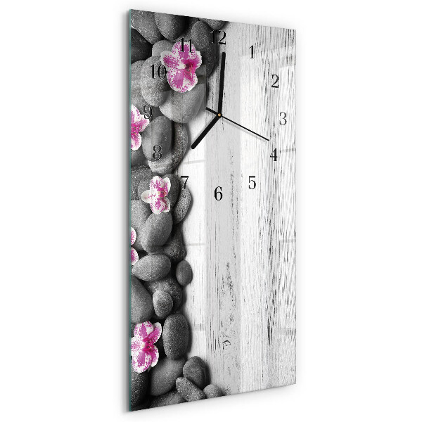 Orologio verticale Pietre di orchidea