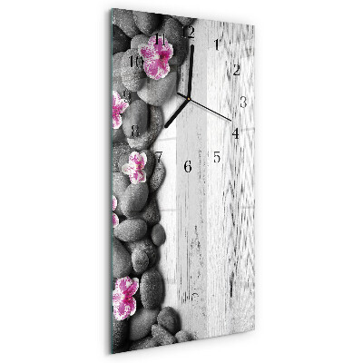 Orologio verticale Pietre di orchidea