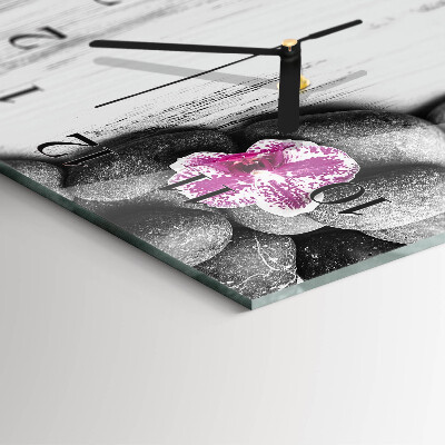 Orologio verticale Pietre di orchidea