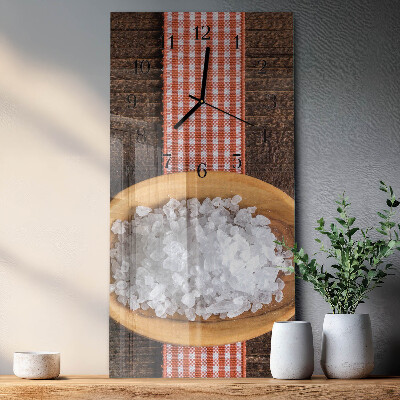 Verticale orologio con stampa Sale marino
