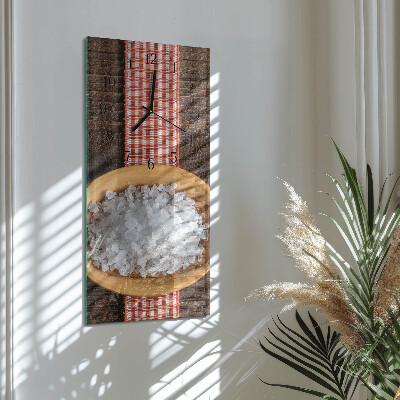 Verticale orologio con stampa Sale marino