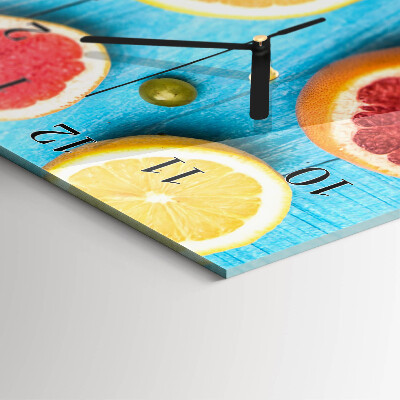 Verticale orologio da parete Frutta