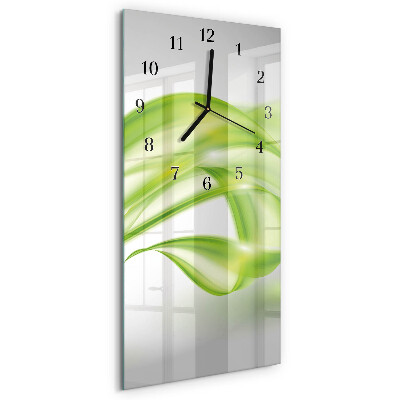 Orologio verticale in vetro Linee astratte