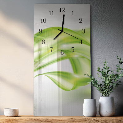 Orologio verticale in vetro Linee astratte