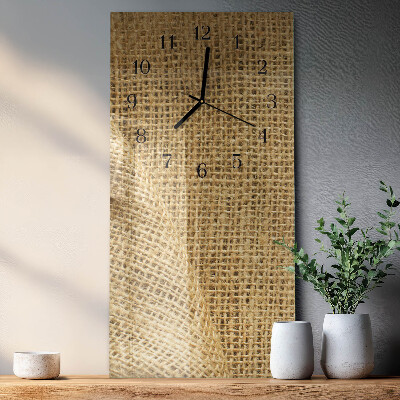Verticale orologio da parete Tessuto tessile