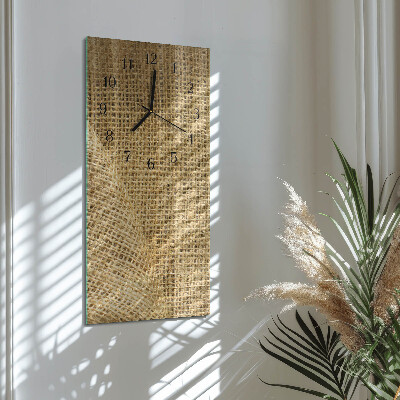 Verticale orologio da parete Tessuto tessile