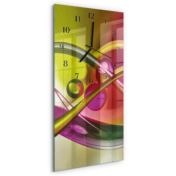 Orologio verticale in vetro Astrazione