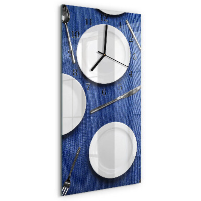 Orologio verticale in vetro Piatto