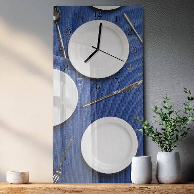 Orologio verticale in vetro Piatto