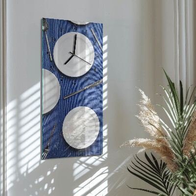 Orologio verticale in vetro Piatto