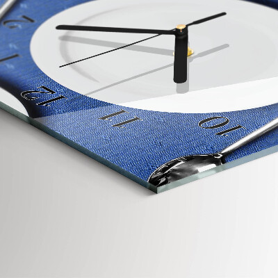 Orologio verticale in vetro Piatto