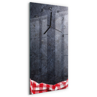 Orologio verticale in vetro Tavolo in marmo
