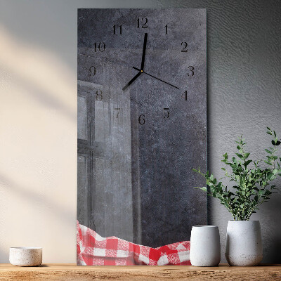 Orologio verticale in vetro Tavolo in marmo