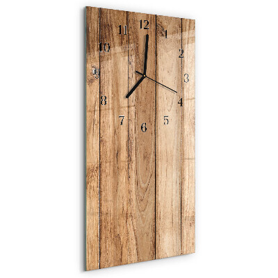 Verticale orologio con stampa Legna