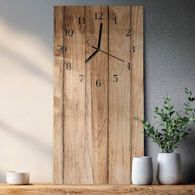 Verticale orologio con stampa Legna