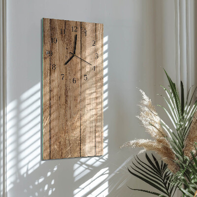 Verticale orologio con stampa Legna