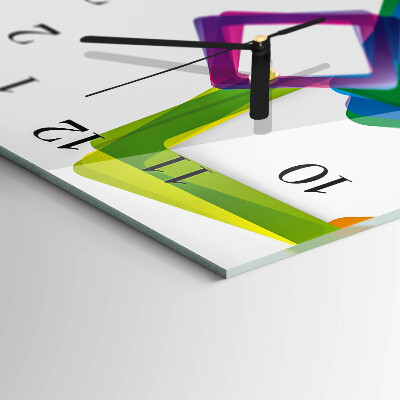Verticale orologio con stampa Rettangoli colorati