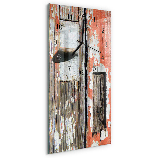 Verticale orologio da parete Porta in legno