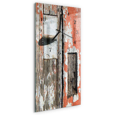 Verticale orologio da parete Porta in legno