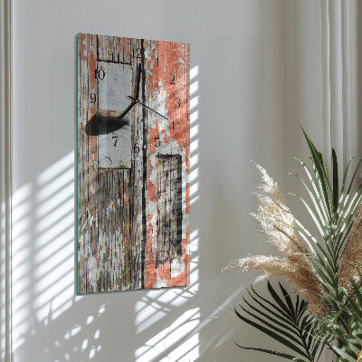 Verticale orologio da parete Porta in legno