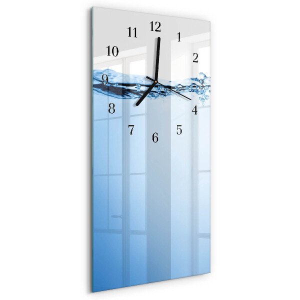 Orologio verticale in vetro Acqua