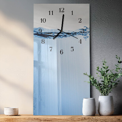 Orologio verticale in vetro Acqua