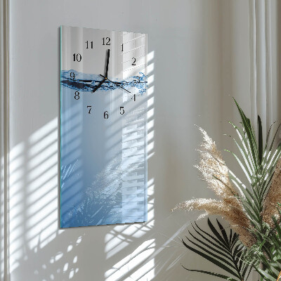 Orologio verticale in vetro Acqua
