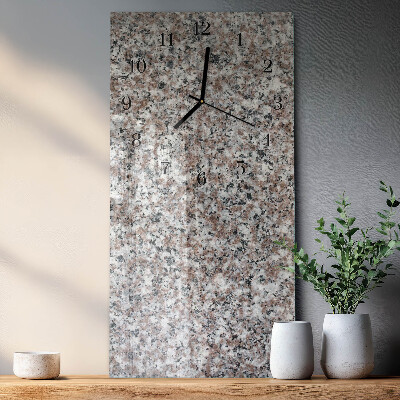Verticale orologio con stampa Grafite