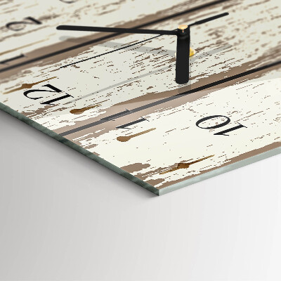 Orologio verticale in vetro Tavole di legno