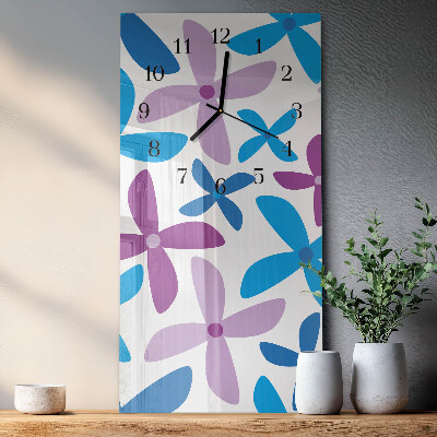 Verticale orologio da parete Fiori hawaiani