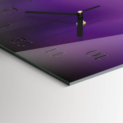 Verticale orologio con stampa Onde viola