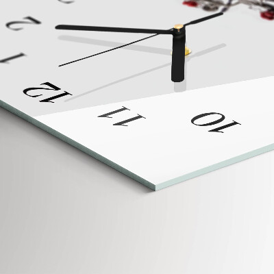 Orologio in vetro orizzontale Calice da vino