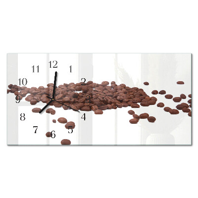 Orizzontale orologio da parete Caffeina nei chicchi