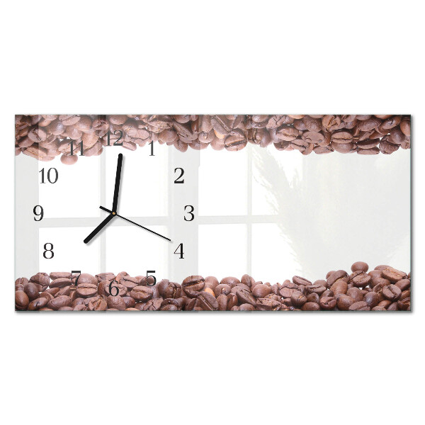 Orologio con stampa orizzontale Chicchi di caffè