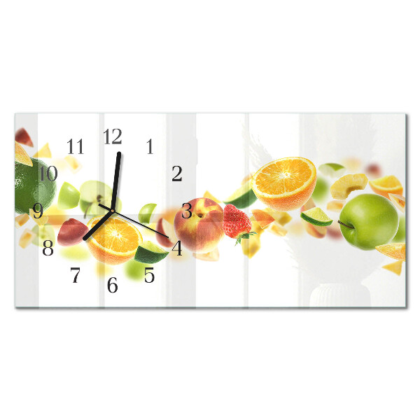 Orologio in vetro orizzontale Mix di frutta