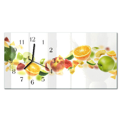 Orologio in vetro orizzontale Mix di frutta