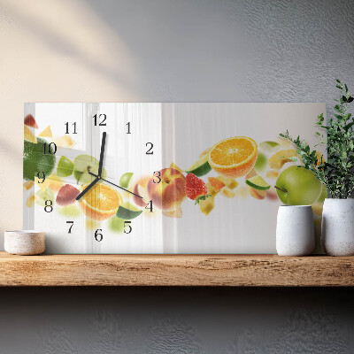Orologio in vetro orizzontale Mix di frutta