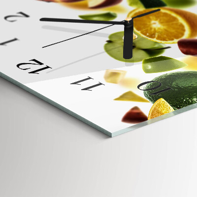 Orologio in vetro orizzontale Mix di frutta